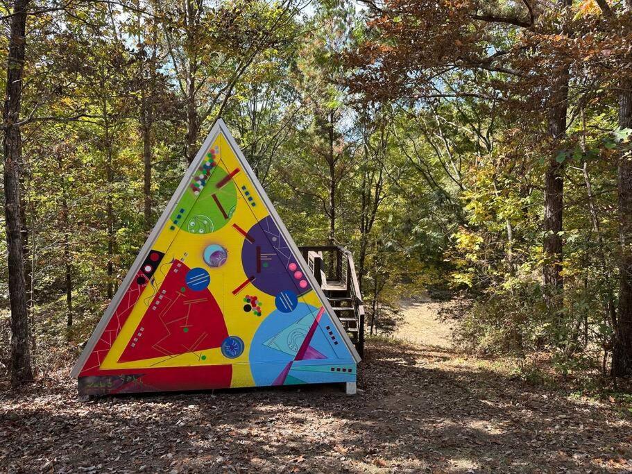 Bohamia - Cozy A-Frame Glamp On 268 Acre Forest Retreat Talladega Buitenkant foto