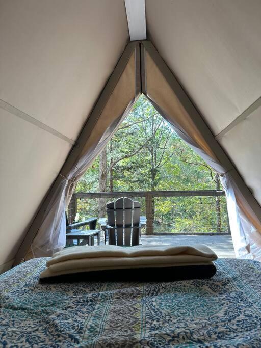 Bohamia - Cozy A-Frame Glamp On 268 Acre Forest Retreat Talladega Buitenkant foto